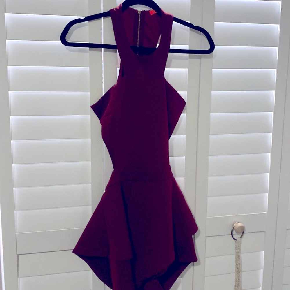 Burgundy Romper